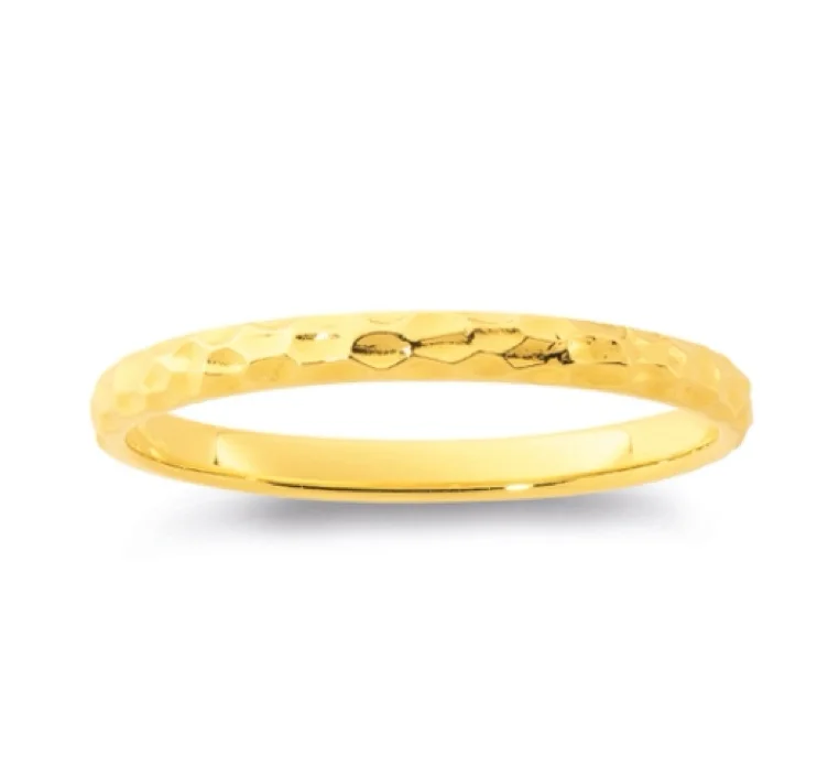 Hammered Textured Band