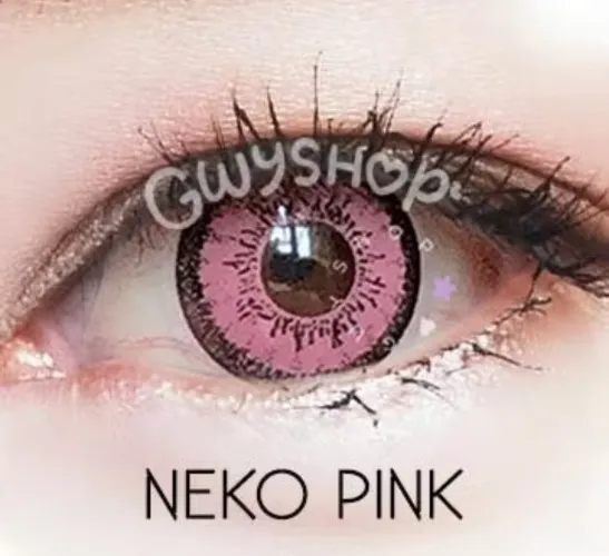 2 pcs Pink Contact Lenses