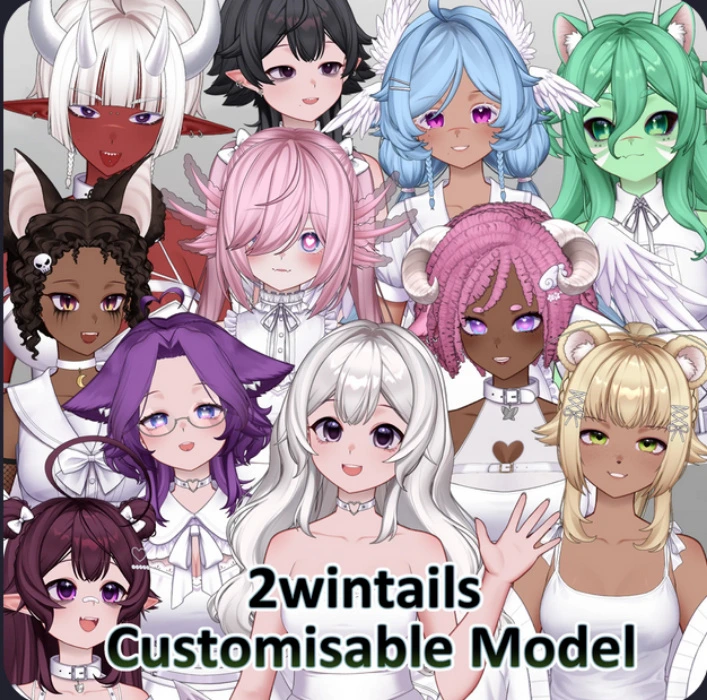 2wintails Customizable model