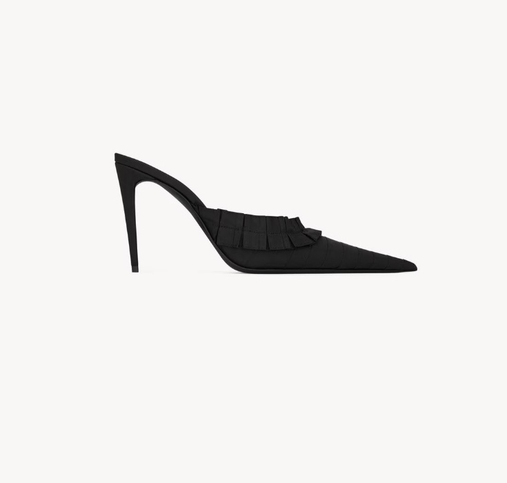 MADELEINE mules in silk taffeta