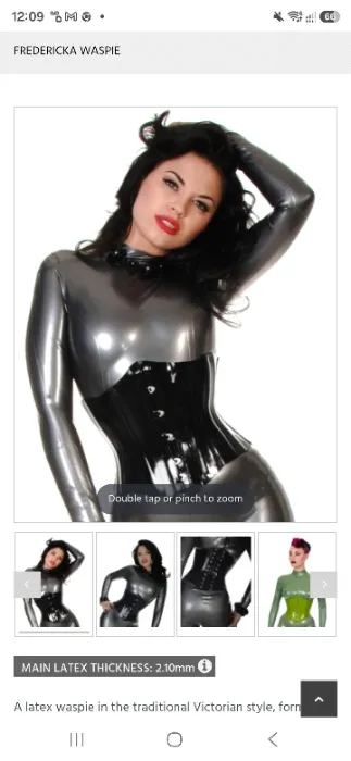 Latex corset