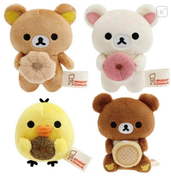 San-X Tenori Plush (SS) Set - Rilakkuma mister donut