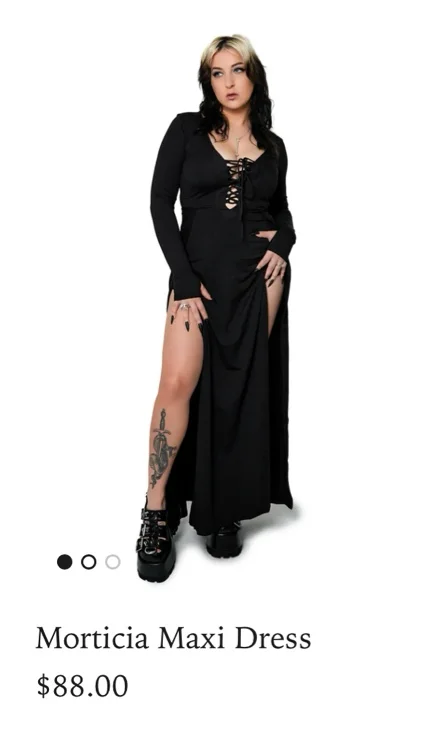 Morticia Maxi dress from Forest Ink