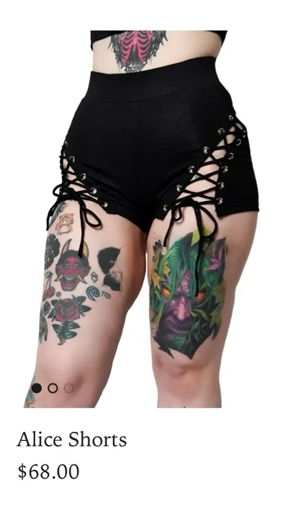 Alice shorts from Forest Ink