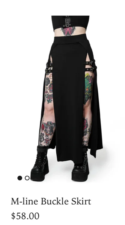 M-Line Buckle skirt from Forest Ink