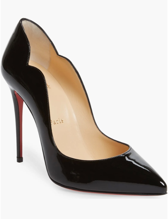 Christian Louboutin | Hot Chick Scallop Pointed Toe Heel