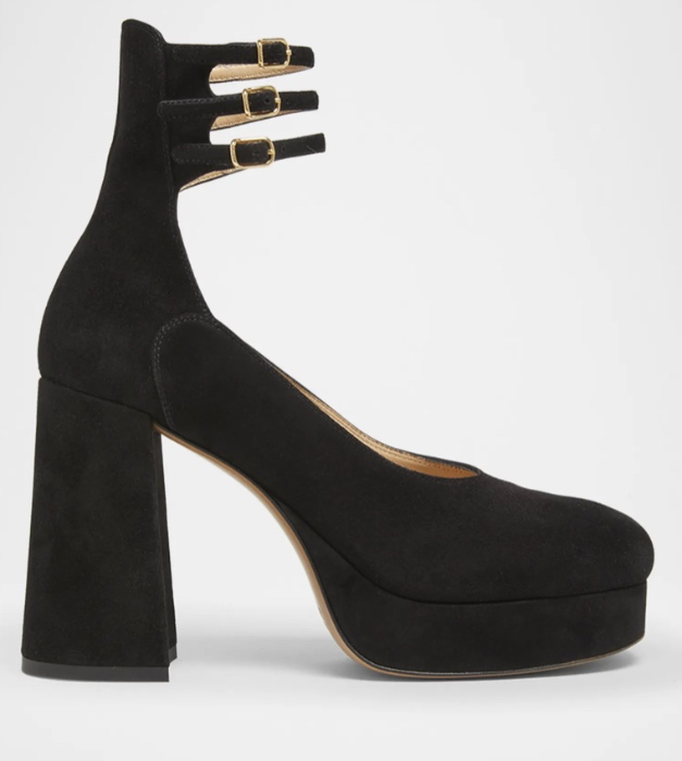 Chloe | Loti Suede Platform Block Heel