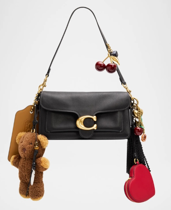 Coach | Tabby Grain Leather Shoulder Bag with Charms