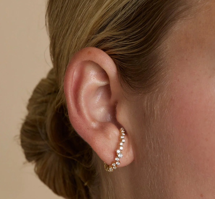 Astrid & Miyu | Orbit Crystal Gold Studs