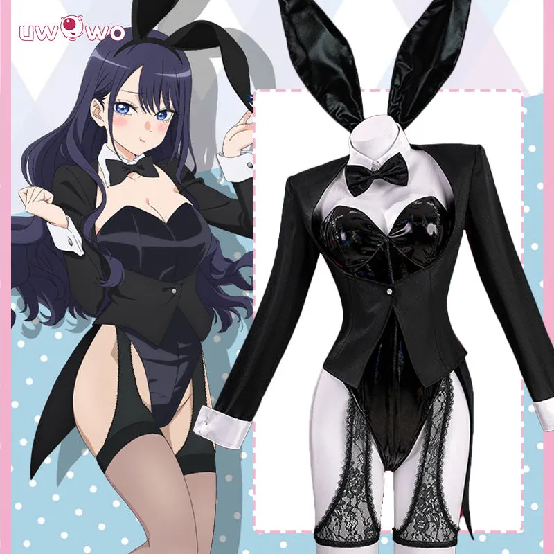 Uwowo Collab Series: Anime My Dress-Up Darling S2 Marin Kitagawa Black Bunny Suit Cosplay Costume XS-2XL