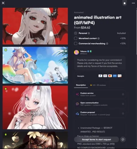 Animated Illustration Art (GIF/MP4) 