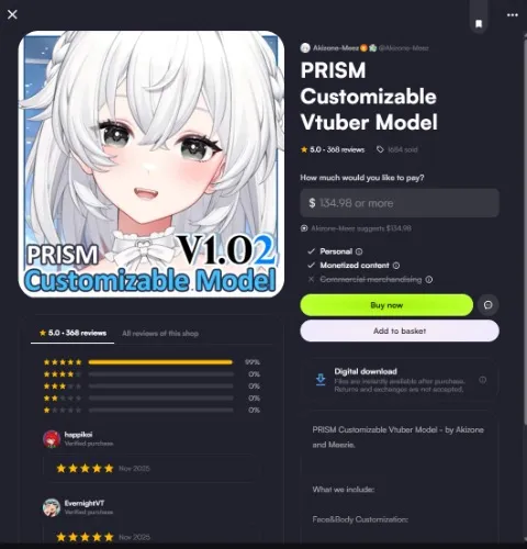 PRISM Customizable V-Model