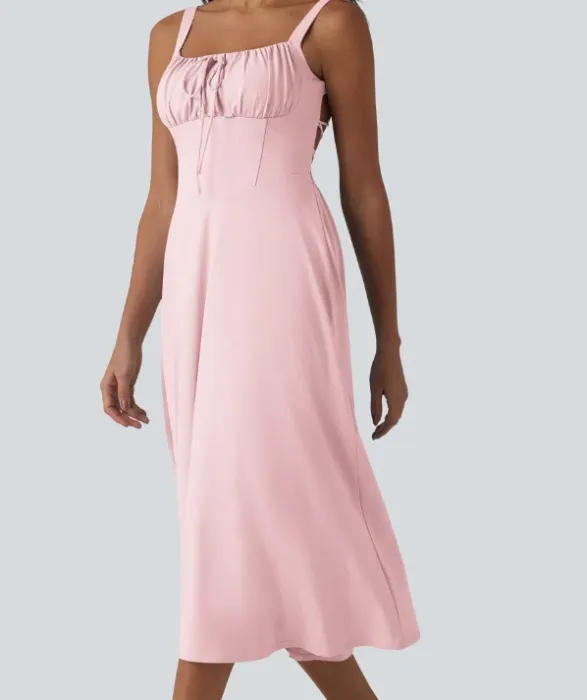 Crisscross Backless Dress