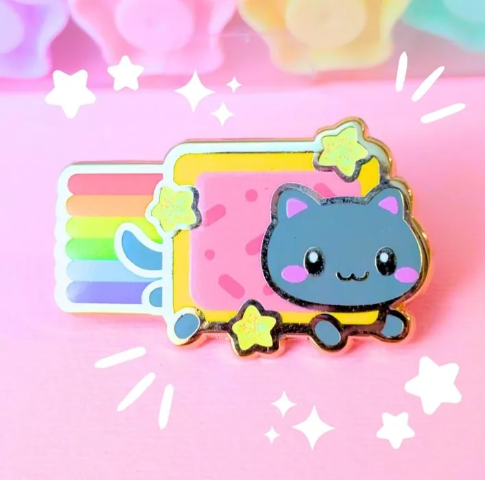 Rainbow Cat Enamel Pin