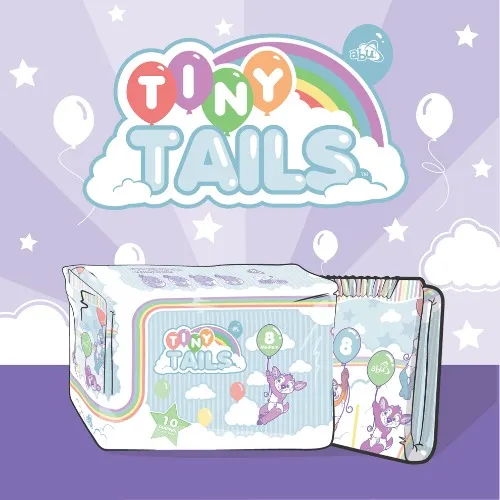 TinyTails | XLarge / Not Scented / Sample- 2 Diapers