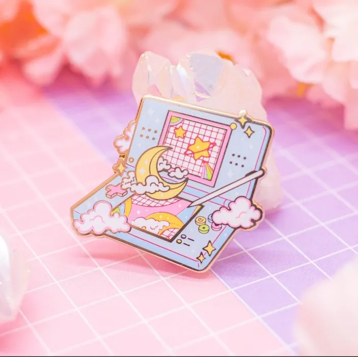 DS Moon Lite Enamel Pin