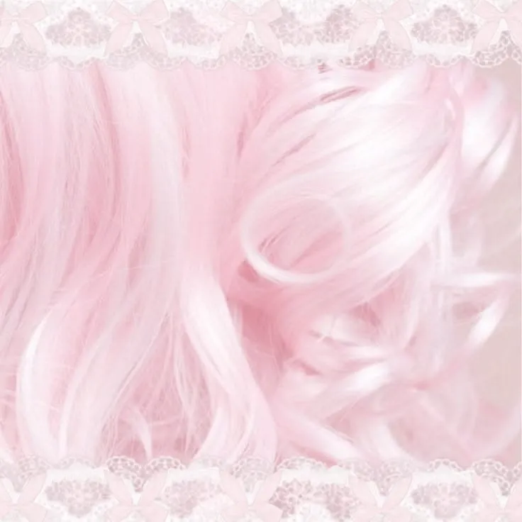 pastel pink hair