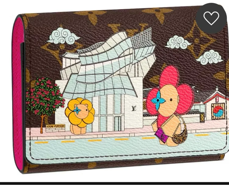 Louis Vuitton Victorine Wallet Vivienne Holiday Monogram Canvas/Fuchsia