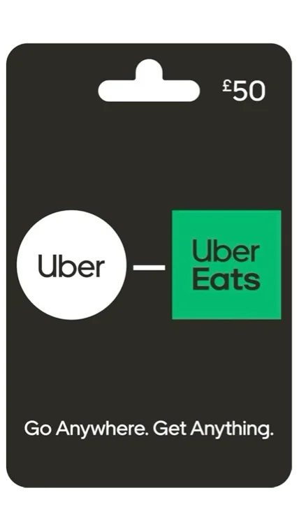 Uber gift card £50