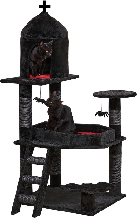 goth cat tree