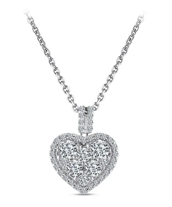 1,35 Karat Kalp Pırlanta Kolye