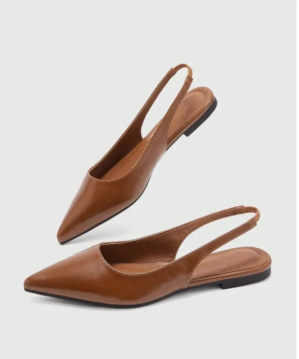 Women Shoes Spring Summer Autumn Pointed Toe Low Vamp Flat Bottom