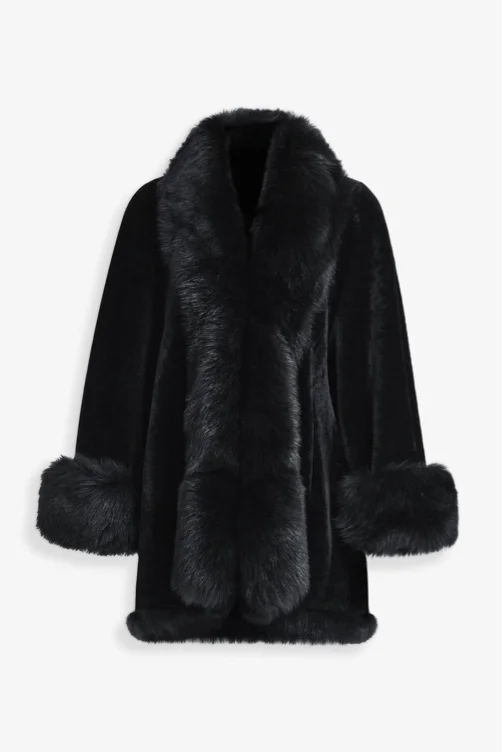 Nour Hammour manteau en shearling