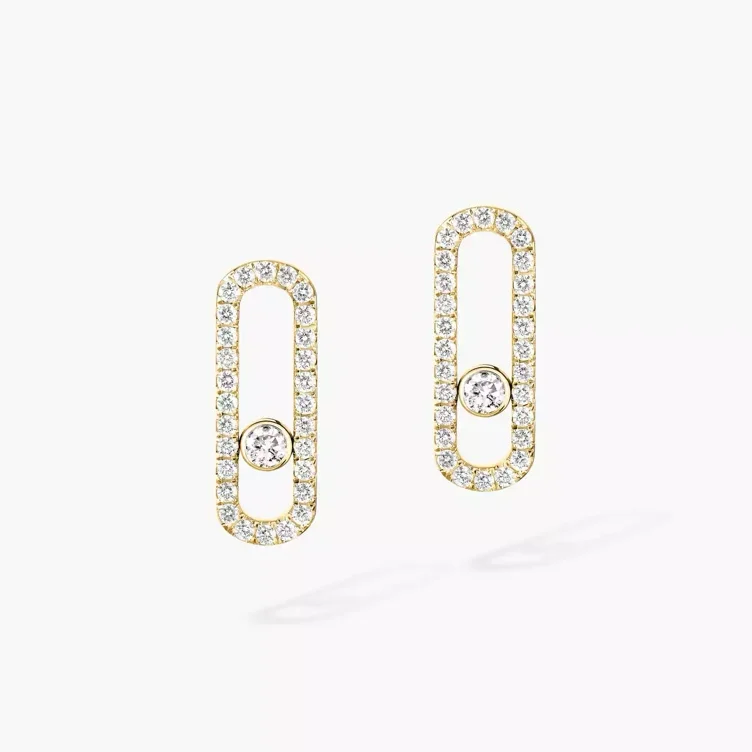 Messika Boucles d'oreilles Move Uno pavées