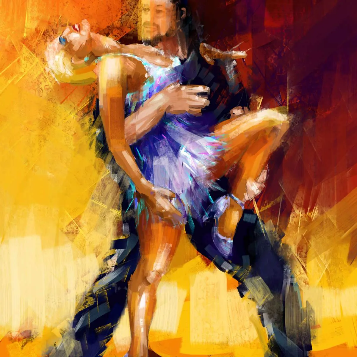 A private one-on-one salsa lesson 