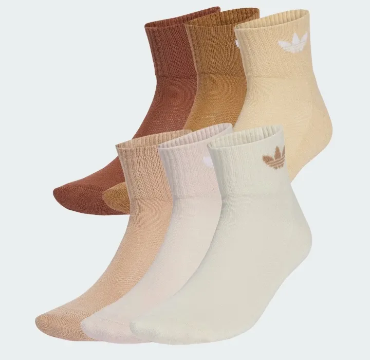 Adidas Mid Ankle Socks 6 Pairs