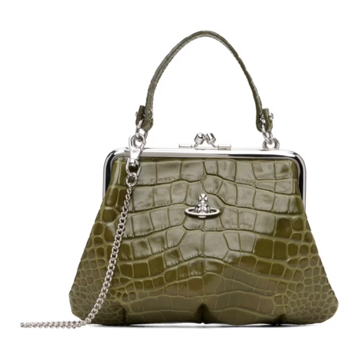 Khaki Granny Frame Bag