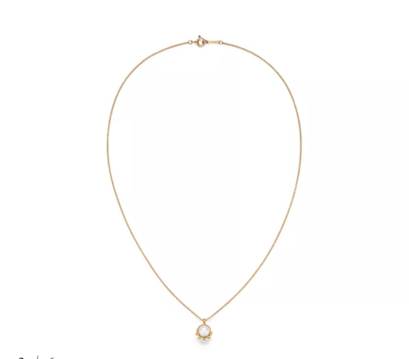 Paloma Picasso® Olive Leaf Pendant in Yellow Gold with Pearls