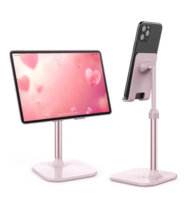 Doboli Cell Phone Stand, Phone Stand for Desk, Phone Holder Stand Compatible with iPhone and All Mobile Phones Tablet, Gifts for Adults Women Men Mom Wife, Black - Black