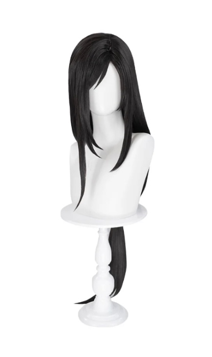 DokiDoki Final Fantasy VII Tifa Lockhart Wig Women Long Black Tied Hair FF ReMark | Wig Only-Order Processing Time Refer to Description Page