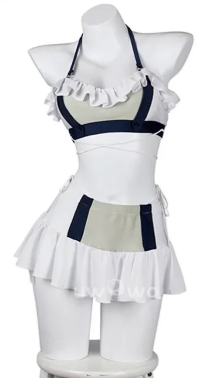Uwowo Collab Series: Final Fantasy 7 Rebirth FF7 Tifa Aerith Swimsuit Cosplay Costume