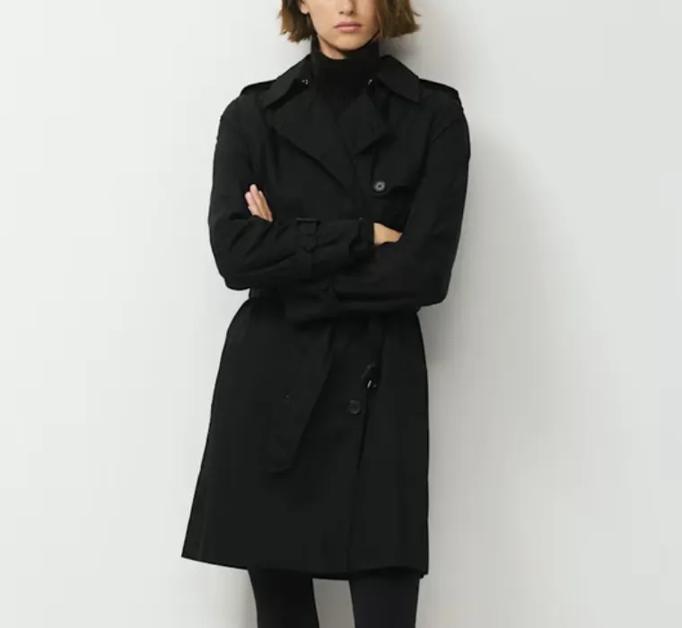 Aritzia black trench coat