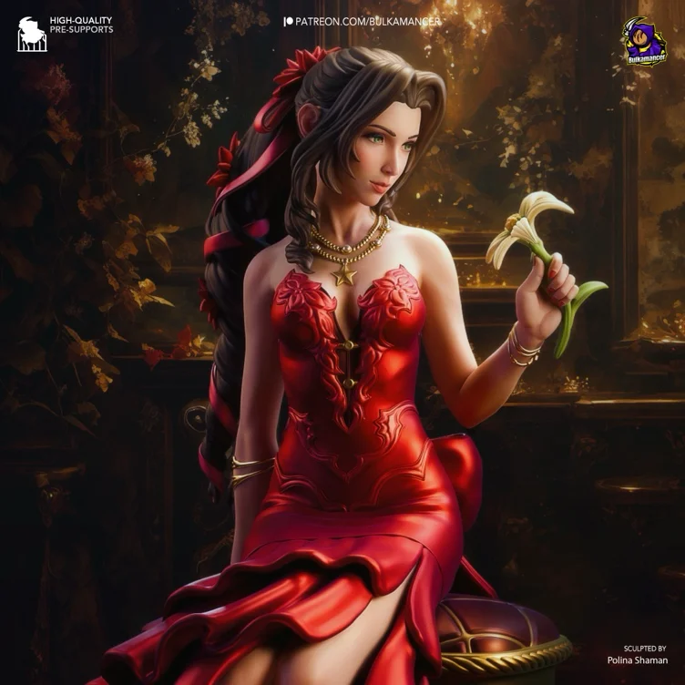 Helmet wig aerith 