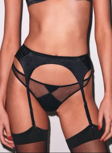 FLEUR DU MAL | Top Stitch Garter Belt