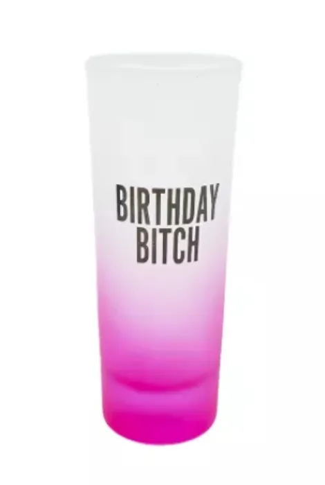 Birthday Bitch Tall Shot Glass - 2 oz. - Spencer's