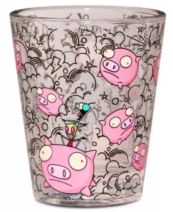 Invader Zim Pig Print Shot Glass - 2 oz. - Spencer's