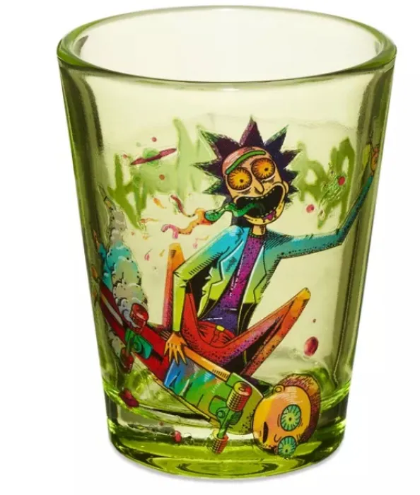 Skateboard Rick and Morty Shot Glass - 1.5 oz. - Spencer's