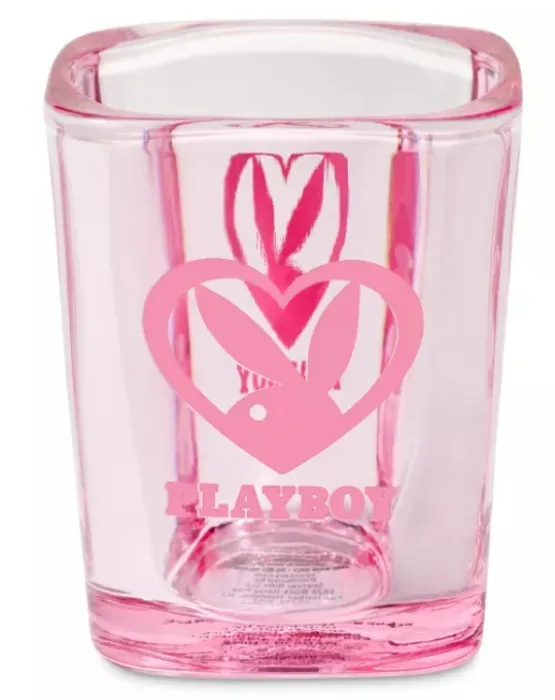 Playboy Bunny Heart Square Shot Glass - 2 oz. - Spencer's