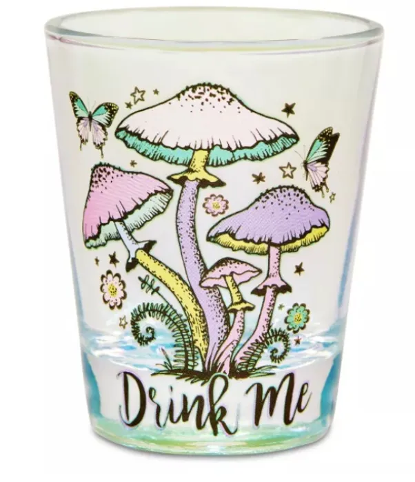 Butterfly Mushroom Drink Me Shot Glass - 2 oz. - Spencer's