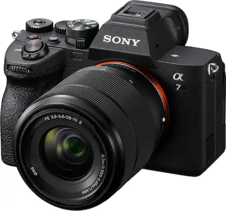 Sony - Alpha 7 IV Full-frame Mirrorless Kit with SEL28702 Lens - Black