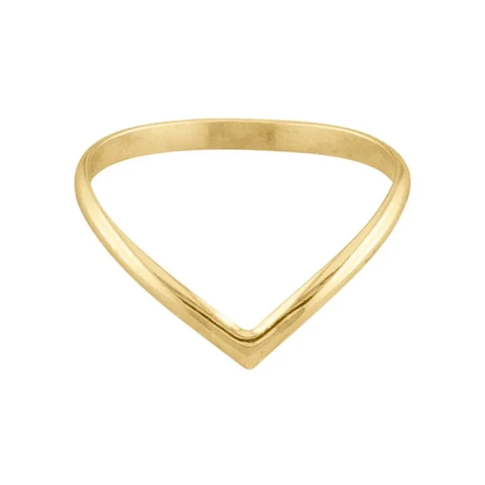 Chevron Gold Plated Toe Ring 