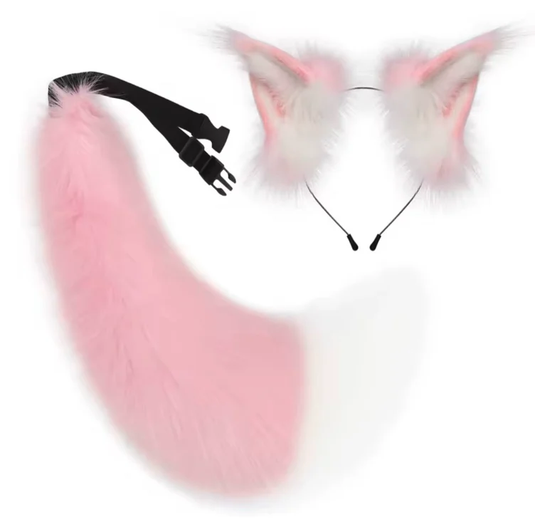 Nekomimi Cosplay Set PINK / WHITE 