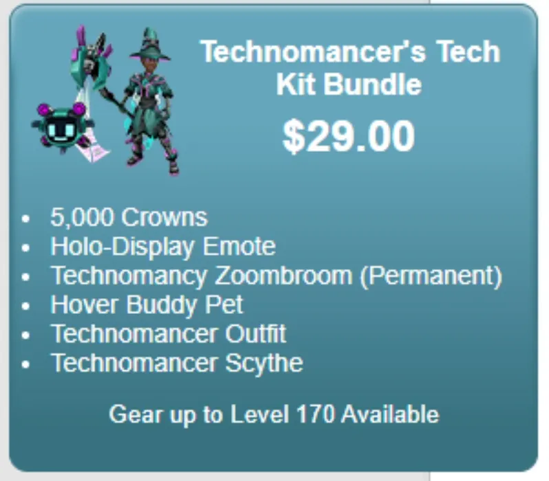 Wizard101 Technomancer's Tech Kit Bundle
