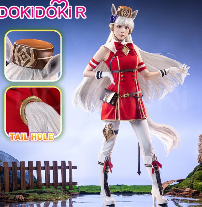 【Partially Ready For Ship】【Size XS-3XL】DokiDoki-R Anime Game Cosplay Costume Red | Costume Only-M-Ready For Ship