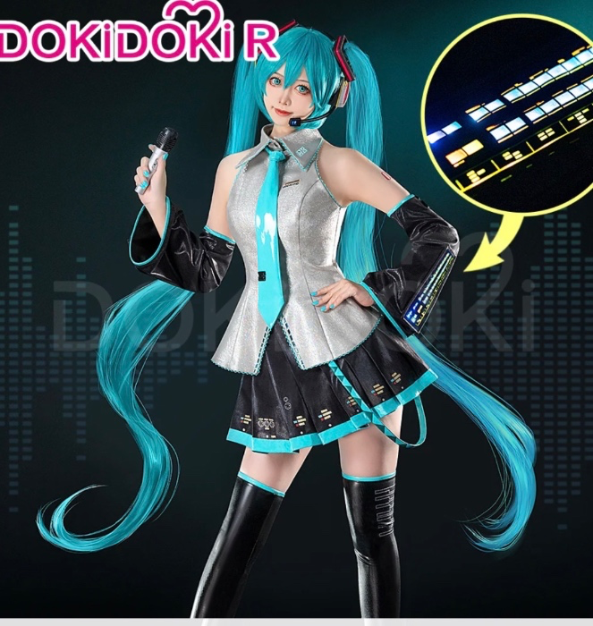【Partially Ready For Ship】【Size S-2XL】DokiDoki-R Cosplay Costume Glowing Suit | Silver Led Ver. Costume Only M-Ready For Ship