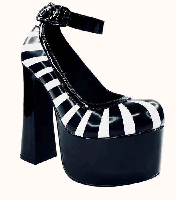 YRU x MH Fright Heels - Black / White